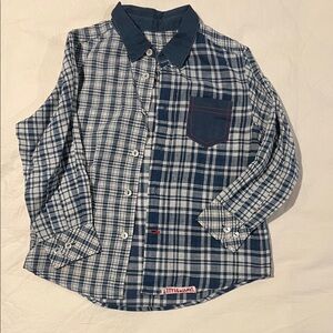 Little Khadi Dual Plaid Kids Shirt